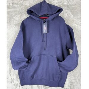 NWT Vineyard Vines Nautical Navy Fleece Hoodie Blank Men's Size M